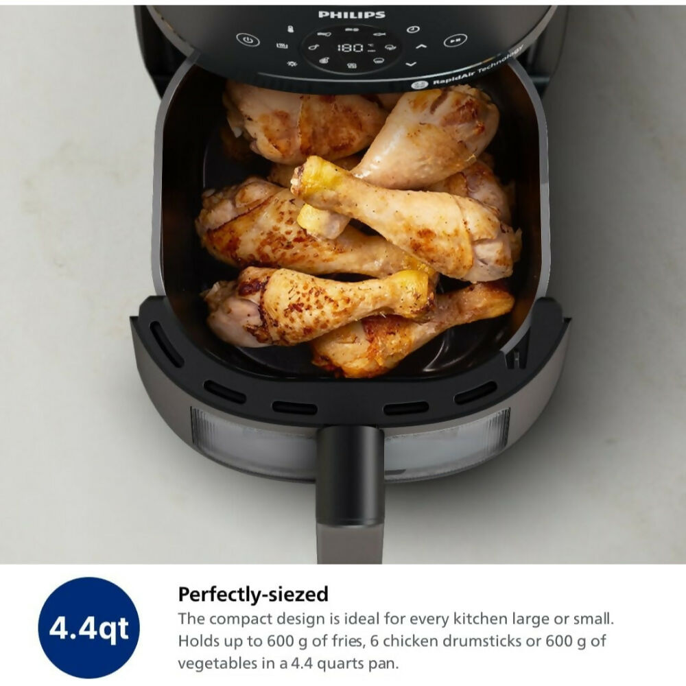 Philips Air Fryer 1500W, 4.2L, Digital Touch, Screen Control, Black PO-6820