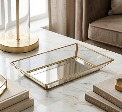 Karaca Line Glass Tray 30-18 cm - Elegant Serving & Display Tray, 300.21.02.0169