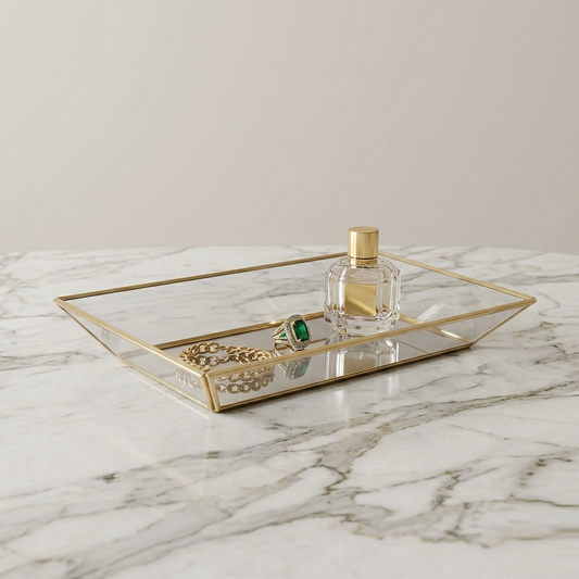 Karaca Line Glass Tray 30-18 cm - Elegant Serving & Display Tray, 300.21.02.0169