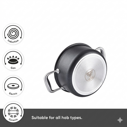 Karaca BioDiamond Pro 6-Piece Non-Stick Induction Cookware Set, 153.03.07.9035