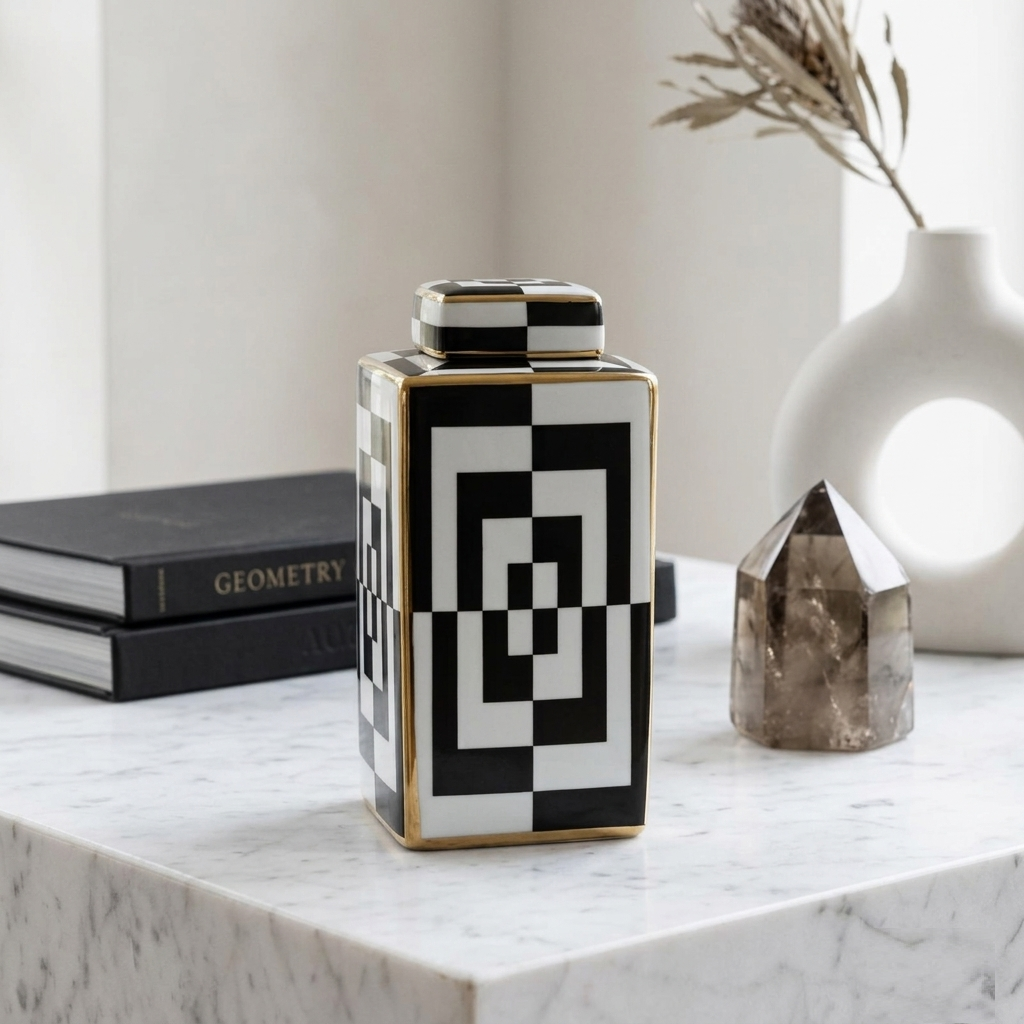Karaca Hailey Long Cube Vase 30 cm, 300.22.02.0385
