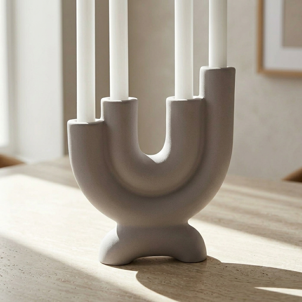 Karaca Home Martina 4-Piece Decorative Candlestick Set