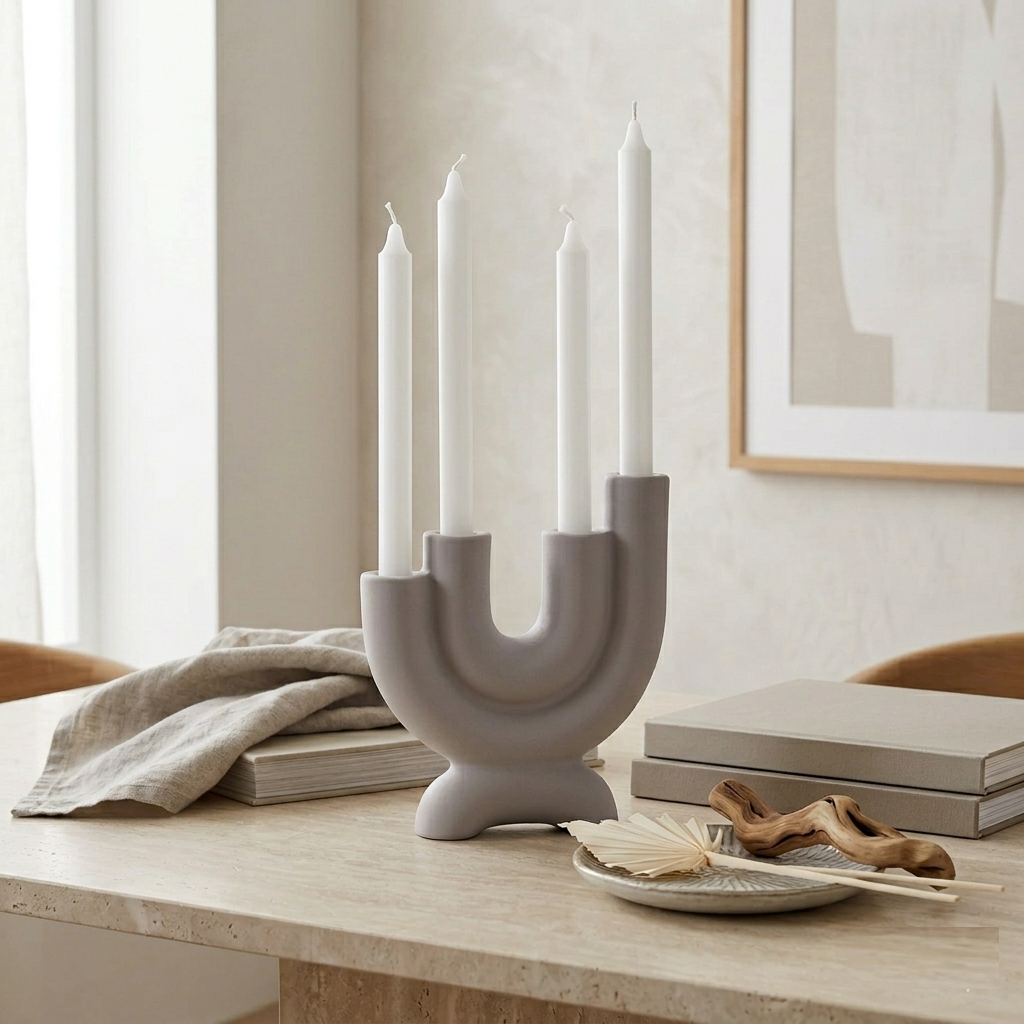 Karaca Home Martina 4-Piece Decorative Candlestick Set