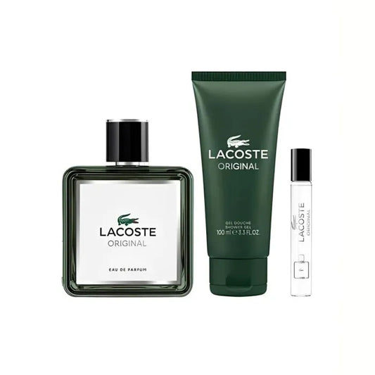 Lacoste Mens Original Parfum 3-Piece Gift Set 100ml