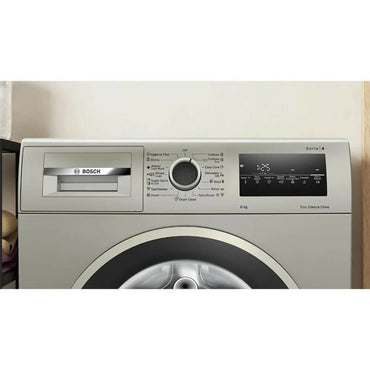 Bosch Serie 4 Front-Load Washing Machine, 8KG [Silver Inox], BOS-WAN2821XME