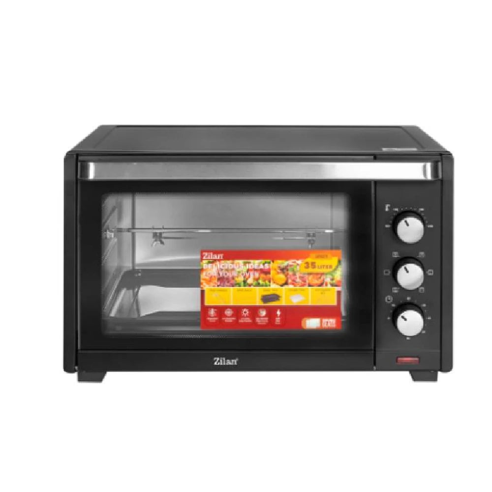 Zilan, Electric Oven Rozerin 45L, Double Glass, 2000 Watt Black, Zln1024