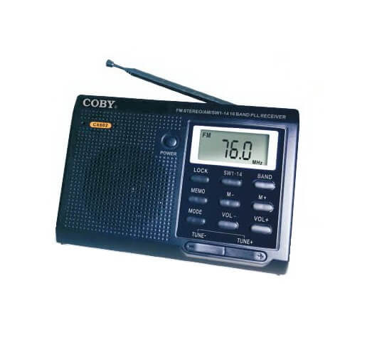 Coby, AM / FM Radio Portable with Clock - CX602