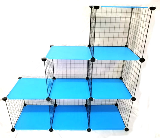 As Seen On Tv 6 Cube Metal Rack With Color Plastic