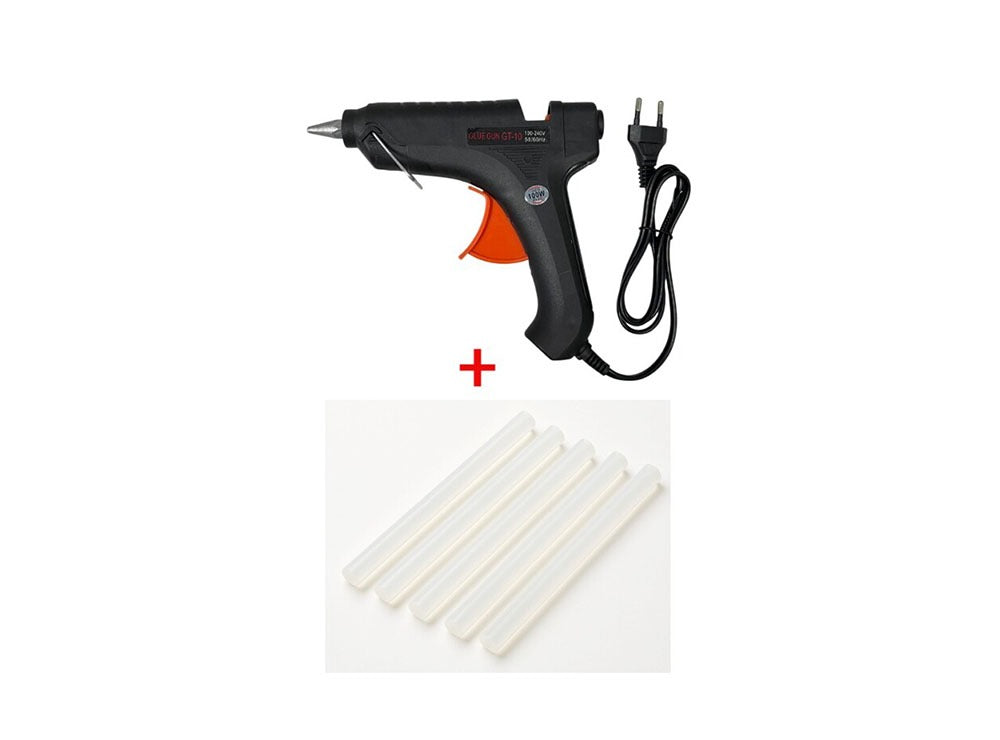 Hot Melt Glue Gun 100W With 5 Pieces Glue Sticks