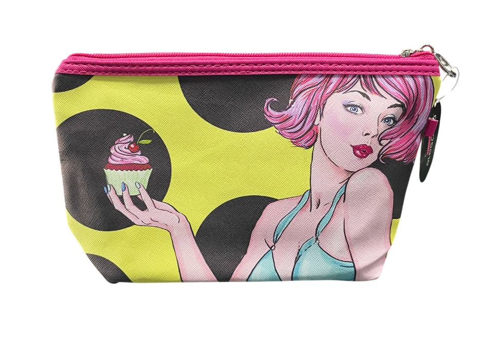 Nascita, Pop Art Cosmetic Bag With Mirror
