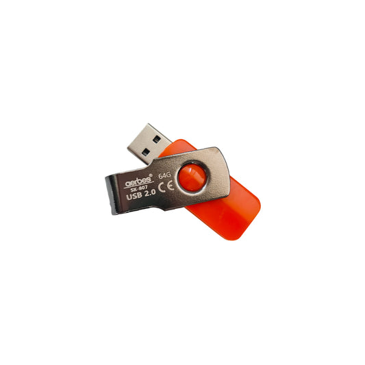 Aerbes USB Flash Memory 64GB [Orange] PO-6278ABS004, AB-S004OR
