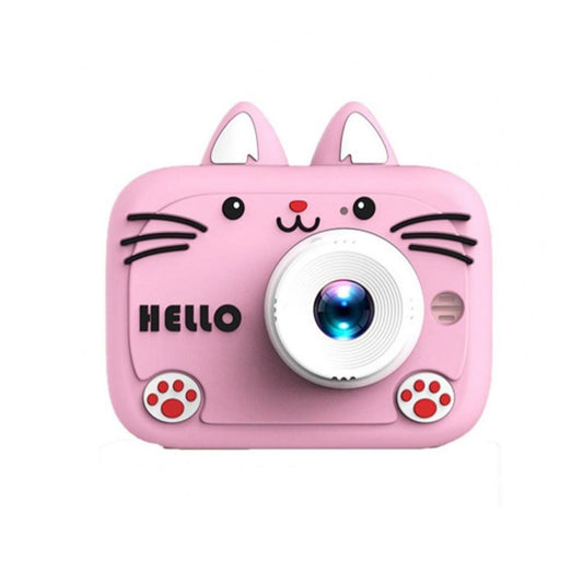 Aerbes Cat Ear Kids Image And Video Camera With Lanyard 5 Built In Games [Pink] PO-6278ABSX02, AB-SX02PK