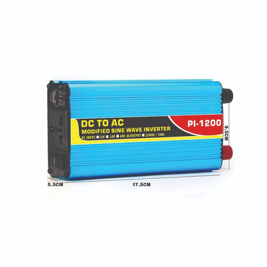 Conqueror, 1200 Watt Power Inverter DC 12V to AC 220V - PI1200