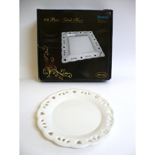 Arow, 6Pc Round Plates Embossed 19Cm