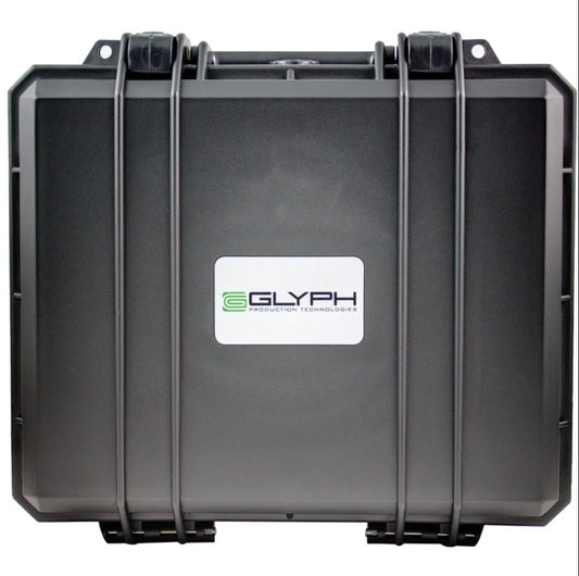 Glyph, Case Largehardshell Large Case For External Drives, Watertight Protection, Rugged, Foam Interior Padding, Plastic, Black