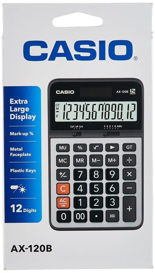 Casio, Electronic Calculator Ax-120B