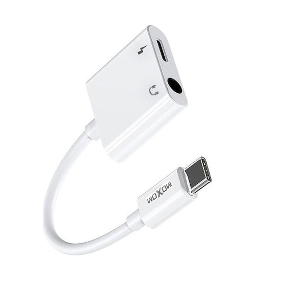 Moxom, Ax-19 Charge Adapter 3A (TypeC To 3.5Mm+Type-C)