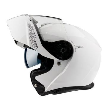 Axxis, Helmet Gecko Solid Gloss Pearl White, Available in Different Sizes