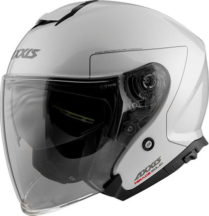 Axxis, Helmet Mirage Solid Gloss White, Available in Different Sizes