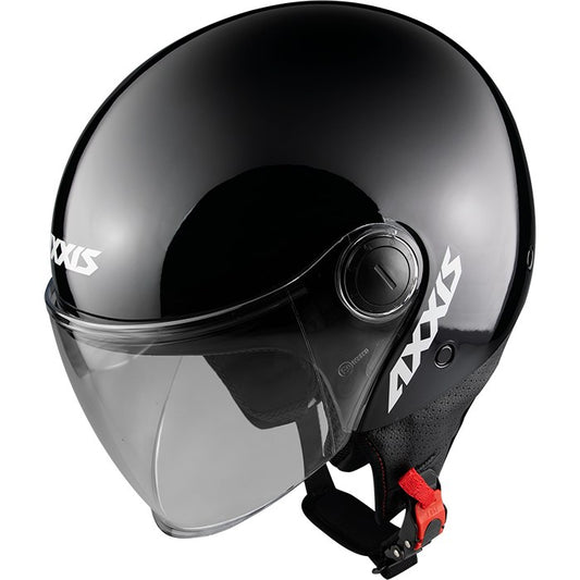 Axxis, Helmet Square Solid Gloss Black, Available in Different Sizes