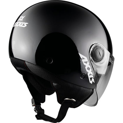 Axxis, Helmet Square Solid Gloss Black, Available in Different Sizes