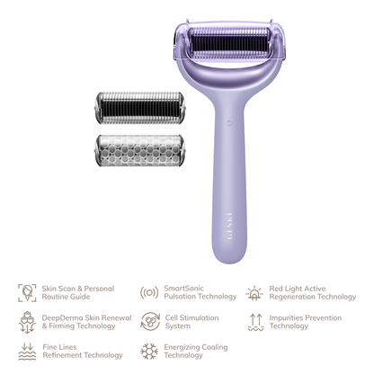 Geske, MicroNeedle Face & Body Roller | 8 in 1, Available in Different Colors