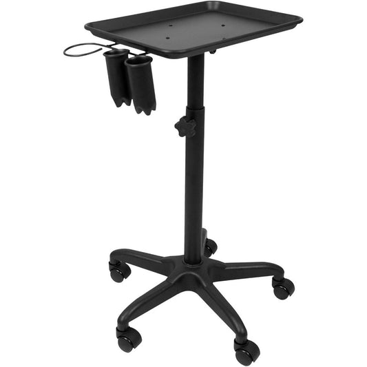 La Perla Tech, Salon Tray On Wheels, Adjustable Salon Rolling Tray For Hairstylist, Aluminum Trolly With Wheels, Salon Trolley Cart For Beauty, Salon Equipment
