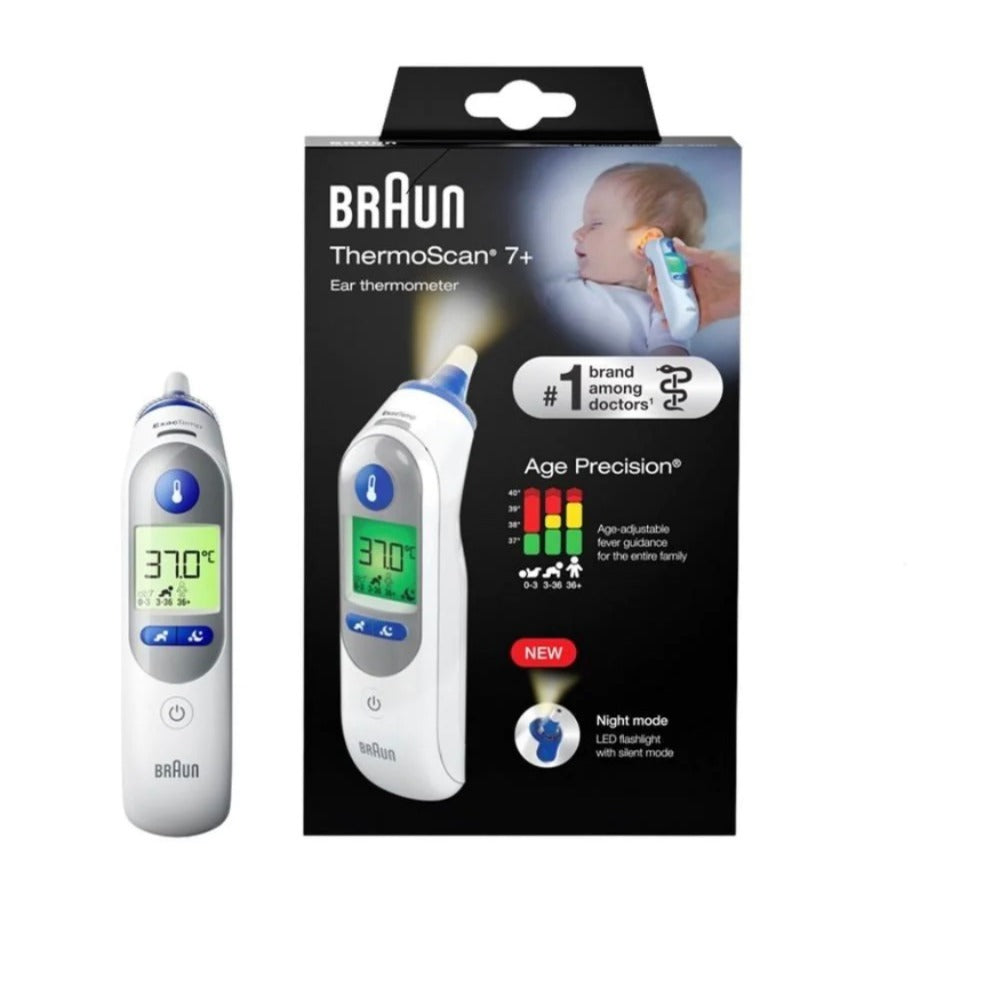 Braun, thermoscan 7 Plus With Age Precision And Night Mode