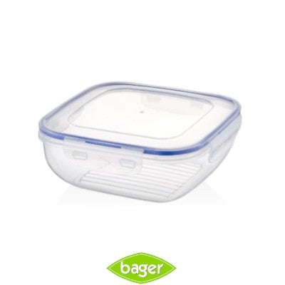 Bager, Cook&Lock Square Storage Container 650 Ml (Shallow)