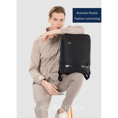 Kingsons, KS3323W High-Density 17L Business Backpack ? 1800D polyester + microfiber leather, Water-resistant, Shockproof