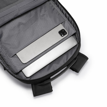 KINGSONS KS25458 18L Ergonomic Business Laptop Backpack, Waterproof, Scratch-Resistant Travel Commuter Bag Black