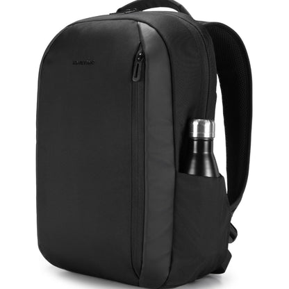 KINGSONS KS25458 18L Ergonomic Business Laptop Backpack, Waterproof, Scratch-Resistant Travel Commuter Bag Black