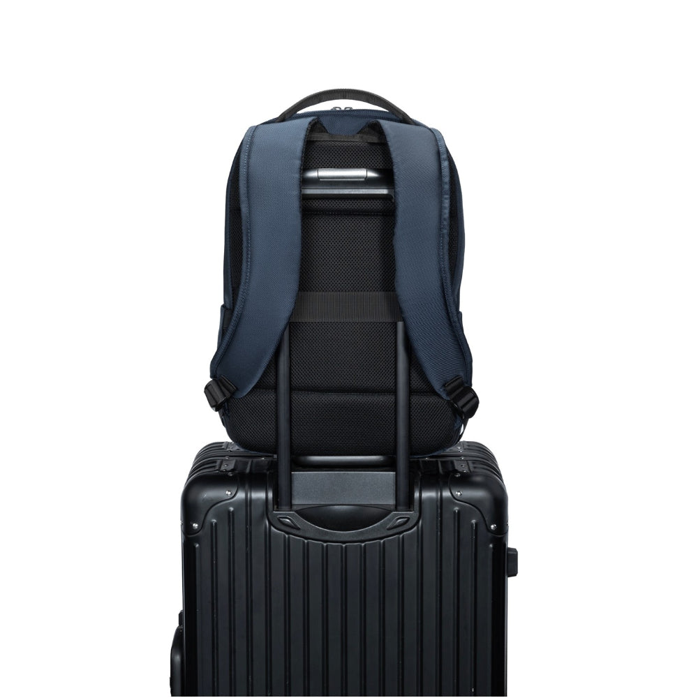 KINGSONS KS25458 18L Ergonomic Business Laptop Backpack, Waterproof, Scratch-Resistant Travel Commuter Bag Blue