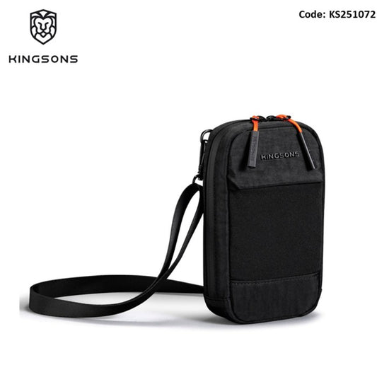 KINGSONS KS251072 Water-Resistant Modular Tech & Phone Organizer – Versatile Crossbody, Backpack, & Belt Bag