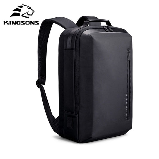 Kingsons, Multifunctional Backpack Ks3223W Black, 15.6 Inch Water-Resistant, Shock-Resistant, Ergonomic Deisgn