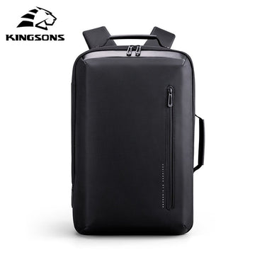 Kingsons, Multifunctional Backpack Ks3223W Black, 15.6 Inch Water-Resistant, Shock-Resistant, Ergonomic Deisgn
