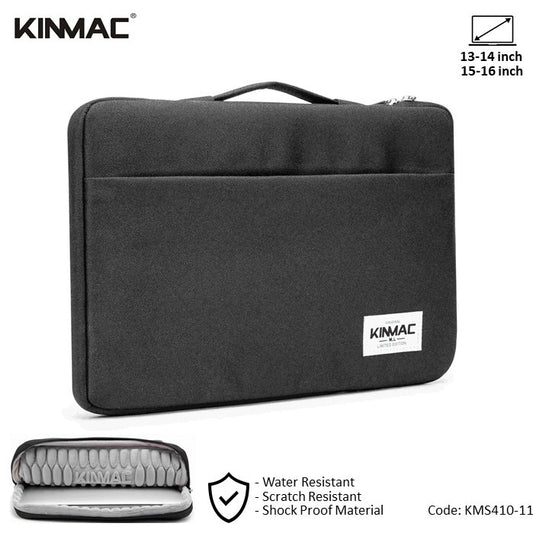 Kinmac, Vertical Design Sleeve Kms410 Black Nylon, Full Protection & Water-Resistant, Available in Different Sizes