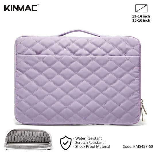 Kinmac, Vertical Design Sleeve KMC457-58 Purple Embroidery, High Quality, Soft Interior Lining & Water-resistant, Available in Different Sizes