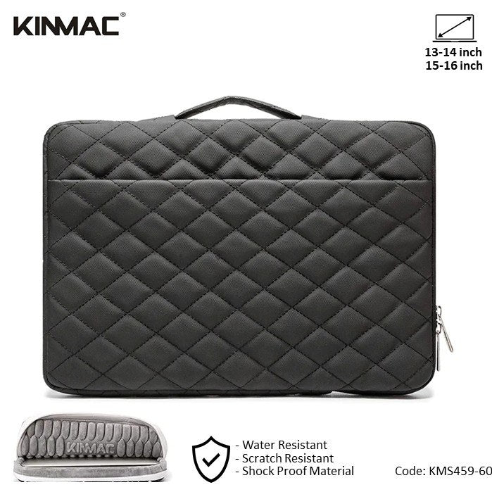 Kinmac, Vertical Design Sleeve KMC459-60 Black Embroidery, High Quality, Soft Interior Lining & Water-resistant, Available in Different Sizes