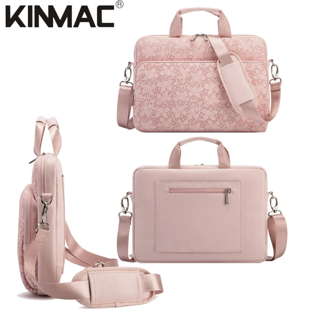 Kinmac 360 Degree Shockproof Embossed Leather Laptop Case KMC472-73 Cloud Flower with Military Grade Protection, Available in Different Sizes