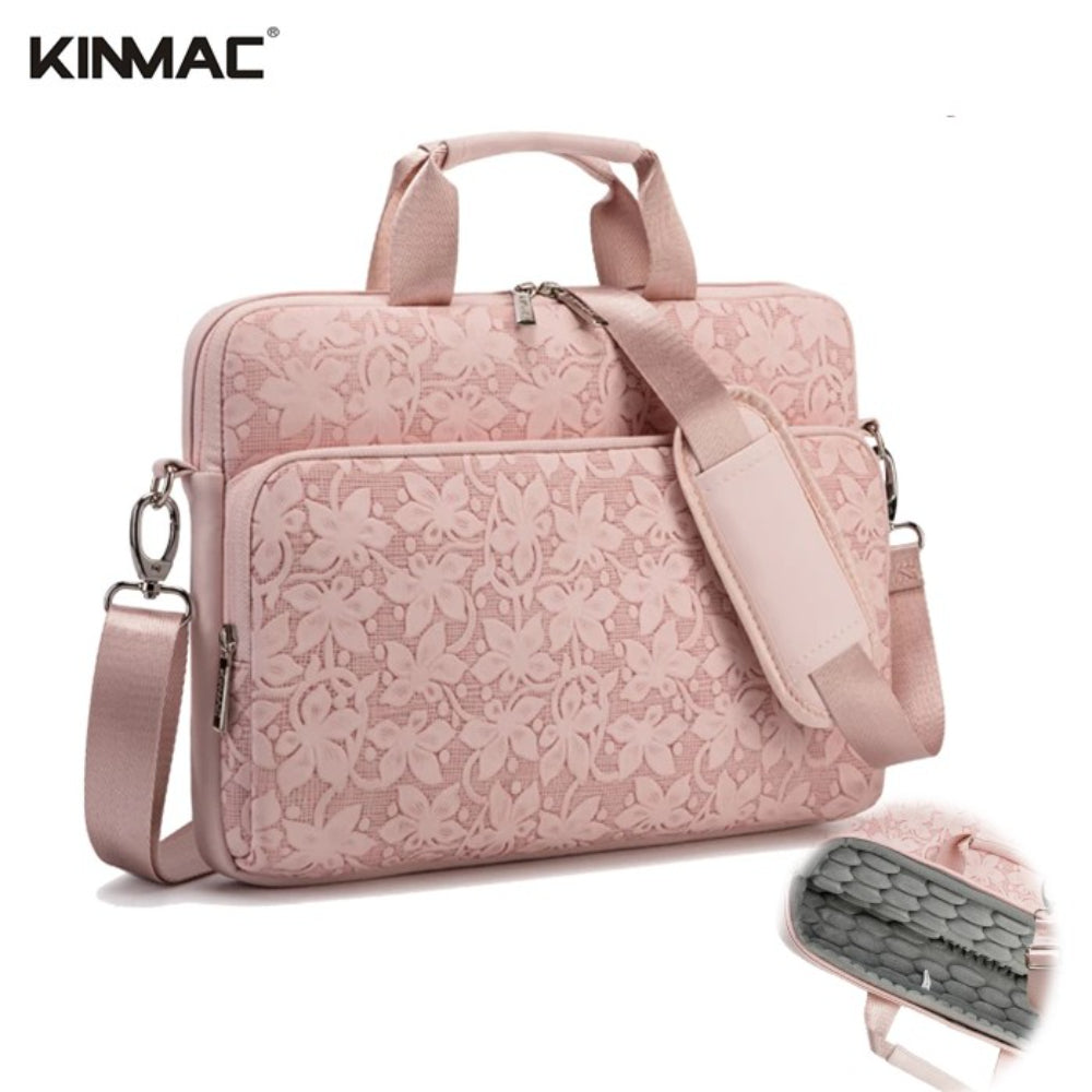 Kinmac 360 Degree Shockproof Embossed Leather Laptop Case KMC472-73 Cloud Flower with Military Grade Protection, Available in Different Sizes