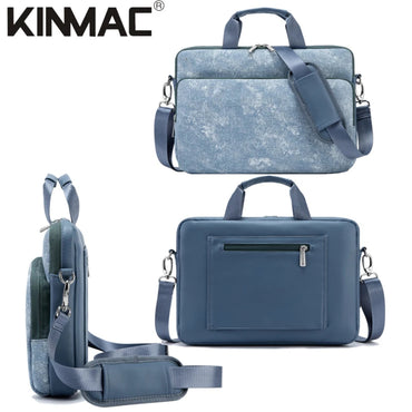 Kinmac 360 Degree Shockproof Embossed Leather Laptop Case KMC474-75 Denim with Military Grade Protection, Available in Different Sizes