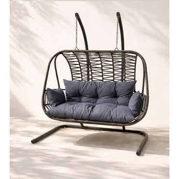 Outdoor Double Swing Chair - Rope Weave Design, BALINA