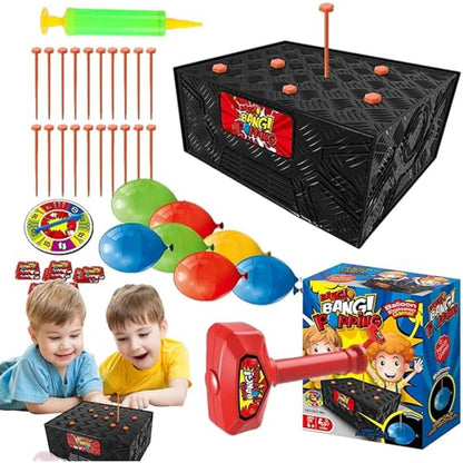 BUNIQ Balloon Blasting Game, New Whack A Balloon Game, Balloon Popping Game Set, Balloon Board Game, Funny Blasts Box Game For Class Activities, Birthday Parties, Holiday Parties, Bang-4686