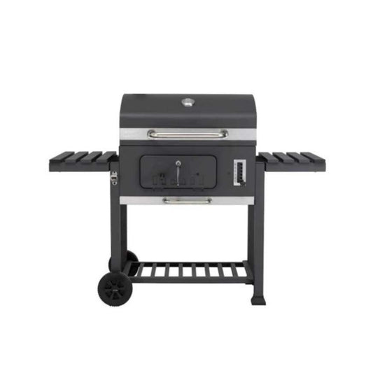 Campomatic, 60CM Charcoal Barbecue, Cast Iron Grid + Thermometer