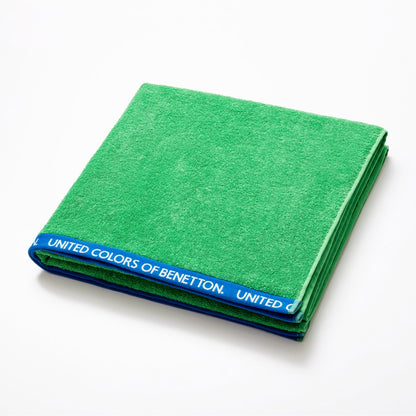 Benetton Home, Beach Towel 90x160cm 380Gsm 100% Velour Cotton Green Rainbow Be, BE-1477