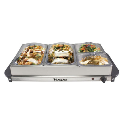 Beper, Steel / Plastic Buffet Warmer Metallic Grey, BEP-P101TEM001