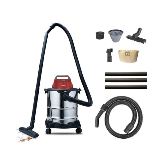 Beper, Wet & Dry Vacuum Cleaner, 2-In-1 Crevice Nozzle, 20L, 1000W