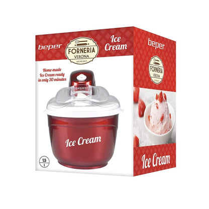 Beper, Automatic Ice Cream Maker, 1.5L Aluminum Bowl, P102GEL001