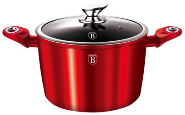 Berlinger Haus, Casserole With Lid 28 Cm, Burgundy Metallic Line